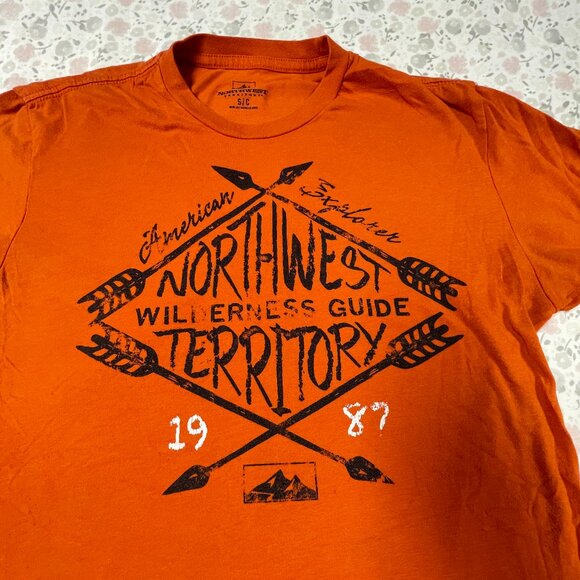 Northwest Territory Men's Small T-Shirt Orange - Picture 2 of 13